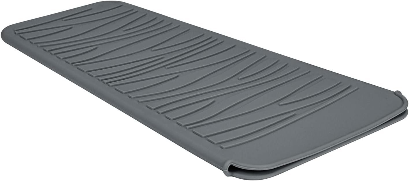 Silicone Heat Resistant Mat for Hair Iron, 11 x 5 inch, Grey, 1 Pack
