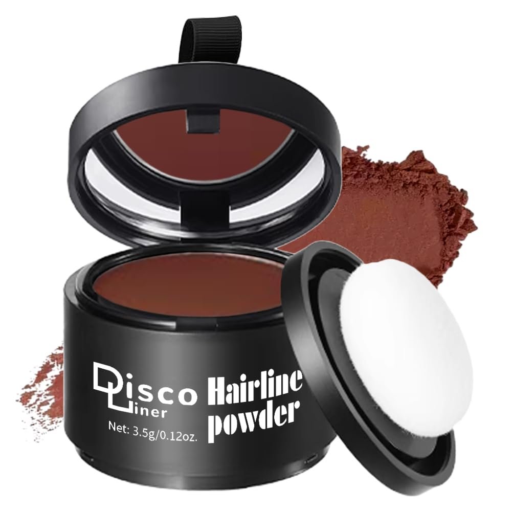 Invisible Hairline Powder, Volumizing Hair Fibers to Cover Thinning Hair Bald Spots, Instant Root Touch Up, Natural Look for Hair Loss, Receding Hairlines, Water Resistant