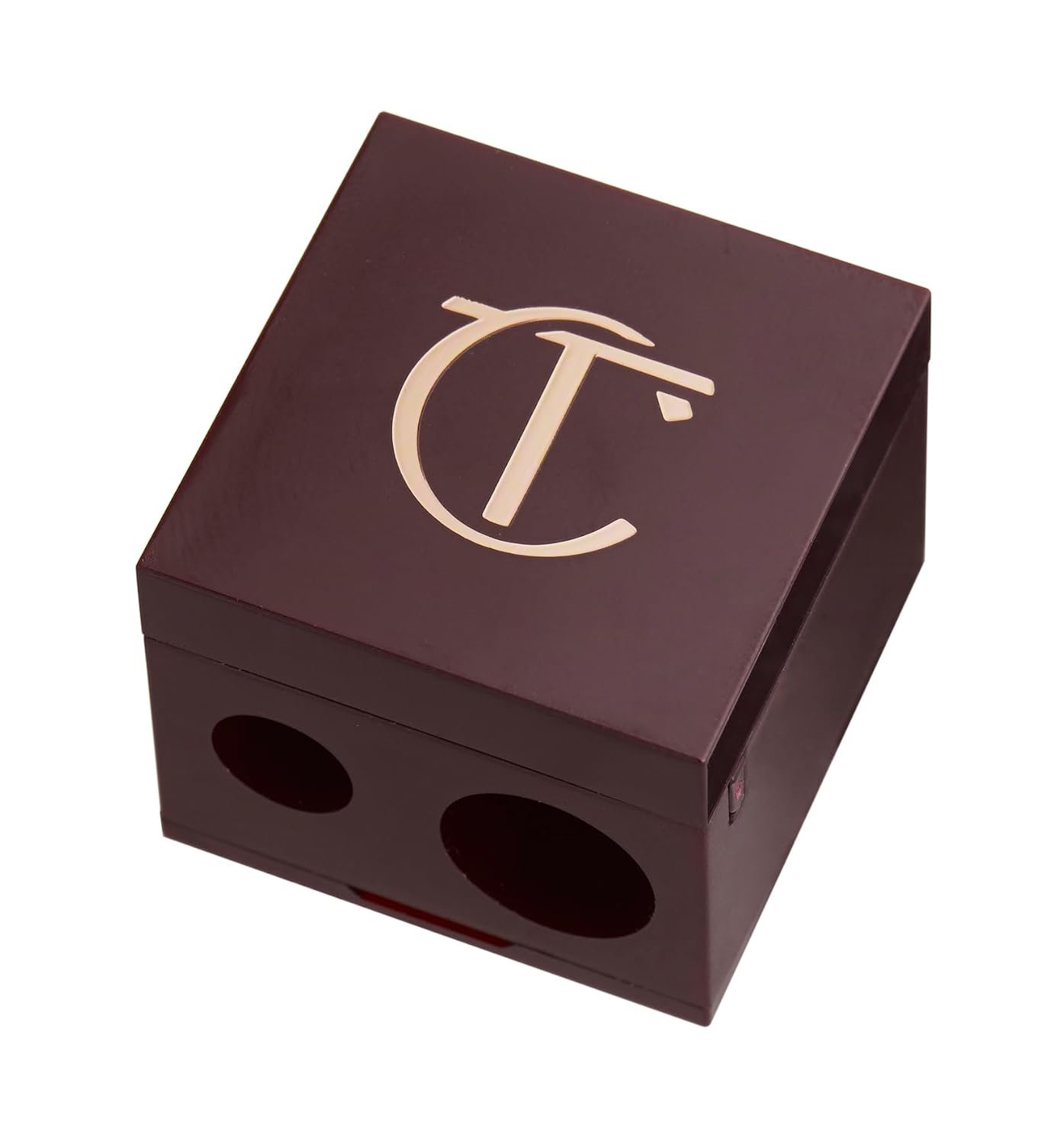 Charlotte Tilbury Pencil Sharpener – Dual-Size Cosmetic Sharpener for Lip Liner, Eyeliner & Eyeshadow Pencils – Compatible with Lip Cheat Liners & Other Standard Pencils – Travel Friendly