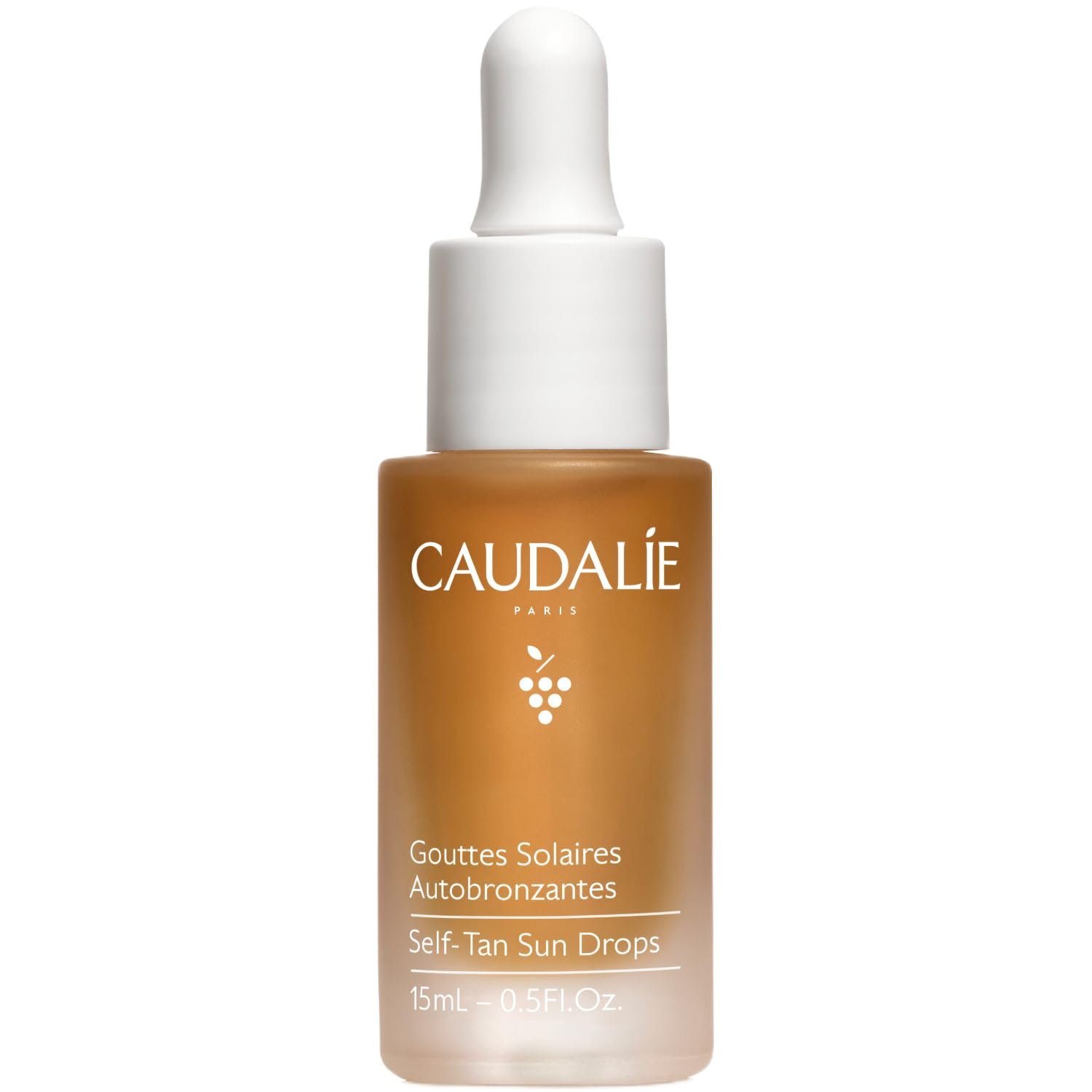 Caudalie Self-Tan Sun Drops, Hydrating Face Tanning Drops for Customizable and Gradual Tan – 15 mL