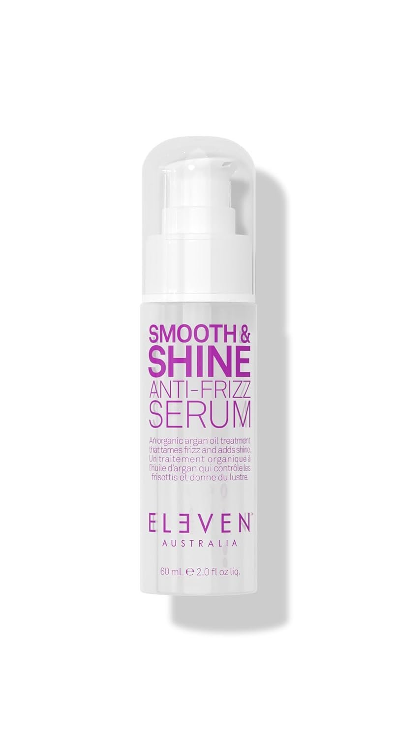 ELEVEN AUSTRALIA Smooth & Shine Anti-Frizz Serum – Anti Frizz Hair Care Products for Men and Women, Tames Frizzy Hair, Adds Shine, Lightweight Smoothing Formula – 2 fl oz
