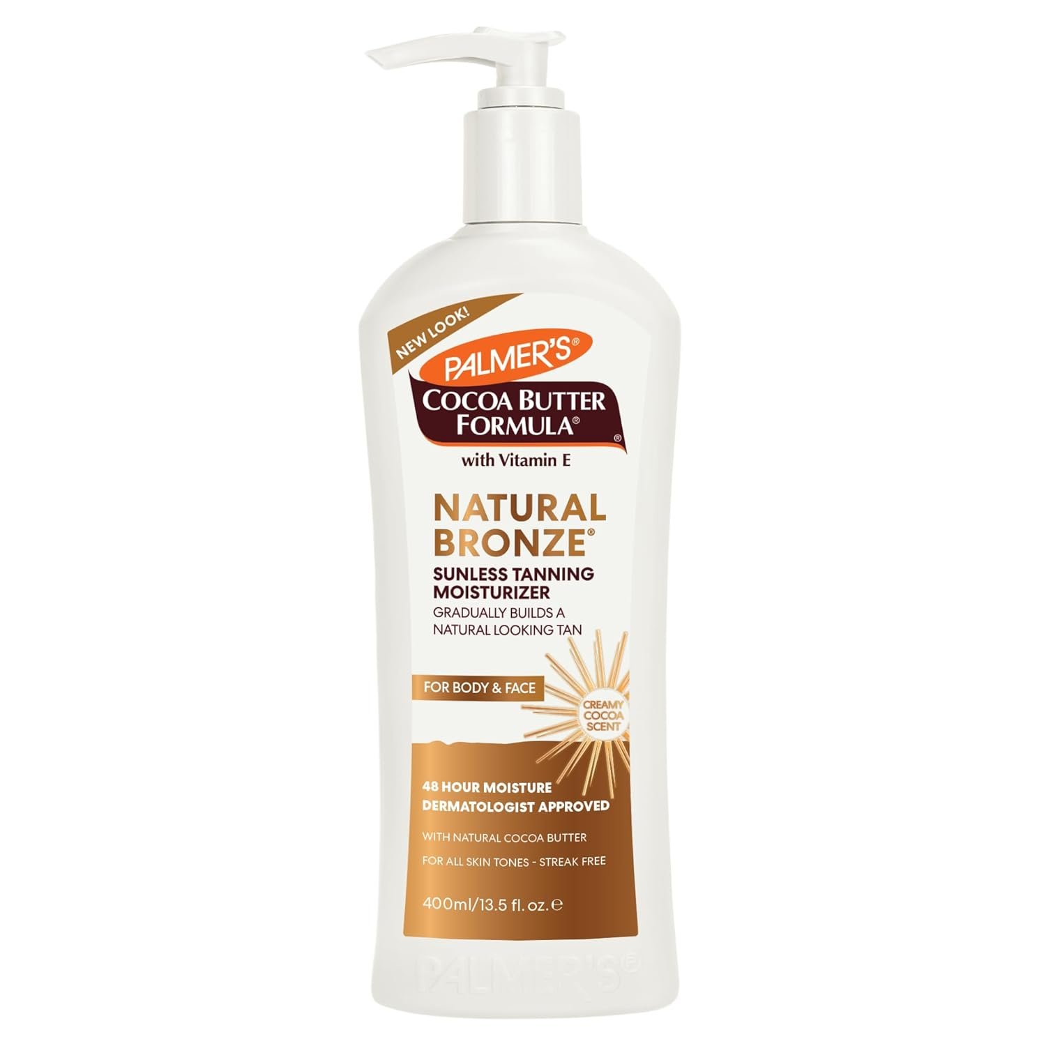 Palmers Cocoa Butter Formula Natural Bronze Body Lotion, Gradual Tanning Moisturizer, 13.5 Oz.