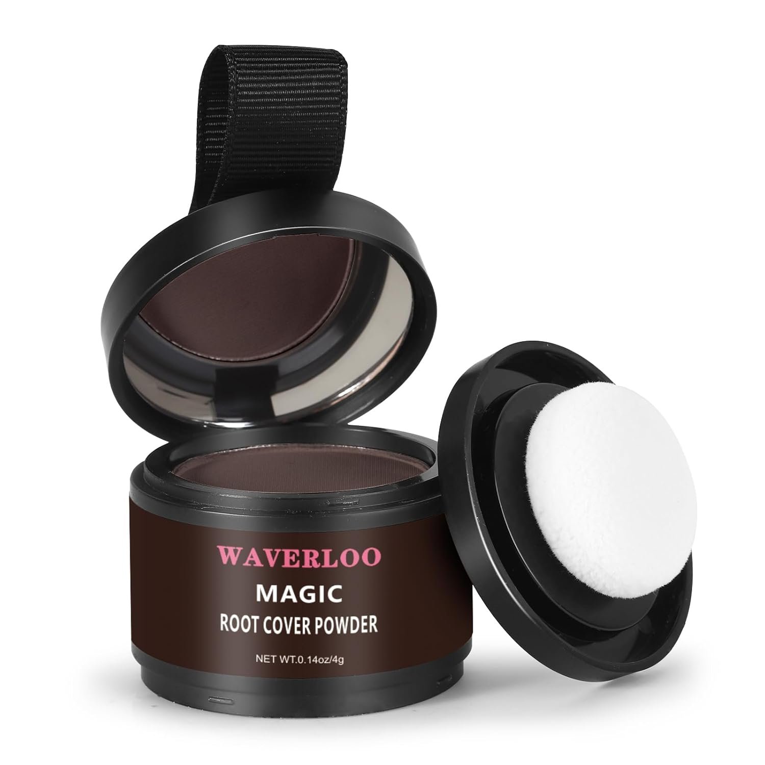 Magic Root Cover Up Instantly Conceals High Forehead & Hair Loss – Sweat & Waterproof Root Touch Up Hair Powder for Women & Men (Dark Brown, 4g)