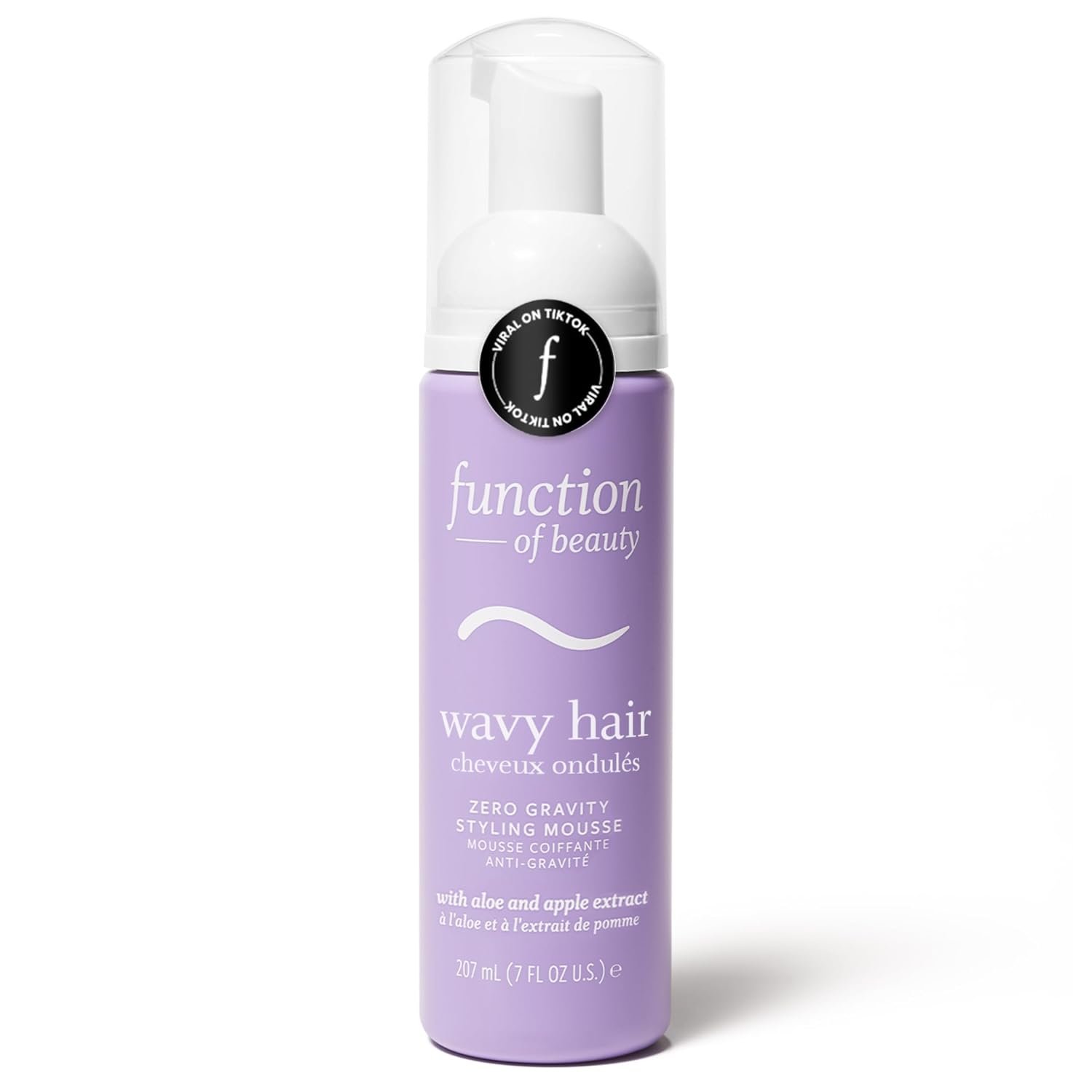 Function of Beauty Wavy Hair Mousse for Styling – Anti-Frizz Hair Styler Adds Volume & Defines Natural Waves – Volumizing & Texturizing Lightweight Styling Foam with Flexible Hold – Hair Care Products