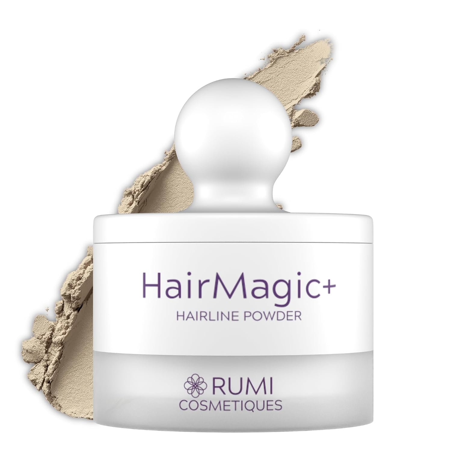 Rumi Cosmetiques HairMagic+ Root Touch Up Powder for Mature Women – Instant Gray Hair Coverage & Hairline Filler – Water-Resistant, Natural Finish, with Argan Oil & Vitamin E (Platinum Blonde)