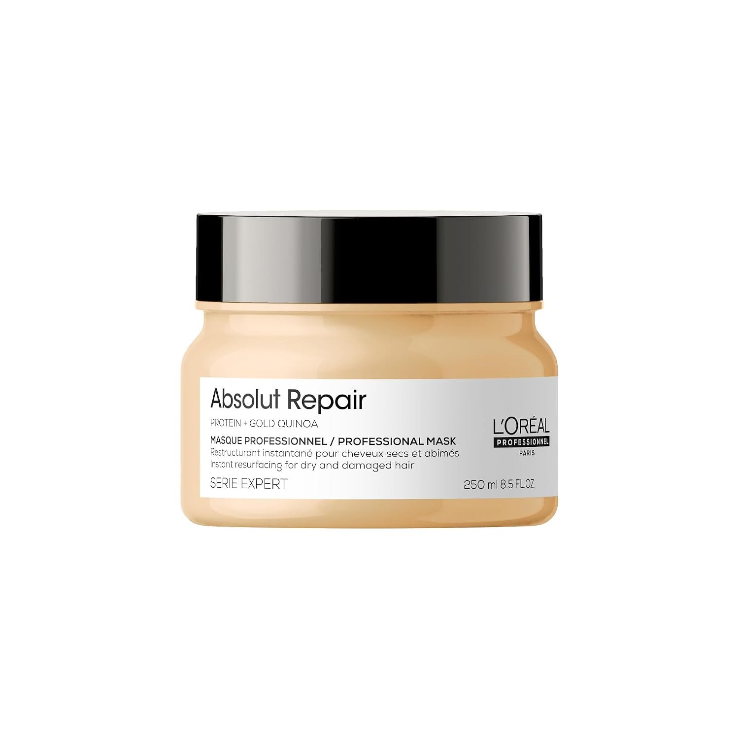 L’Oréal Professionnel Paris Absolut Repair Hair Mask – Nourishing Protein Treatment For Dry & Damaged Hair, Hydrates, Repairs Damage & Adds Hair Shine, Color Safe