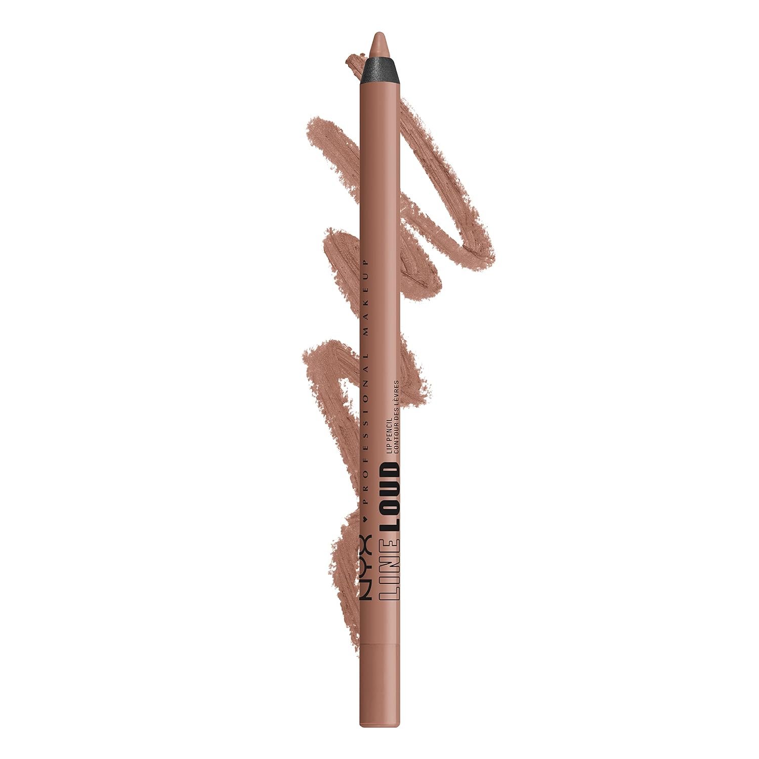 NYX PROFESSIONAL MAKEUP Line Loud Lip Liner, Longwear and Pigmented Lip Pencil with Jojoba Oil & Vitamin E – Global Citizen (Medium Neutral Nude)