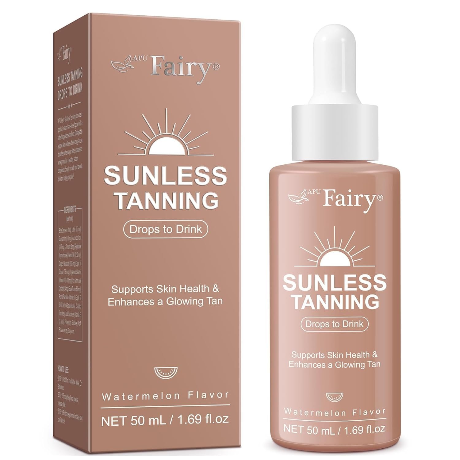 Tanning Drops to Drink – Sunless Tanning Drops To Drink – Bronze Tanning for Face and Body, Promotes Healthy Skin, Suitable for All Skin Types 50ml