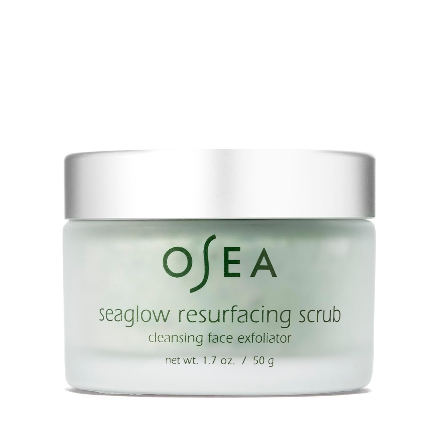 OSEA Seaglow Resurfacing Face Cleanser and Scrub 1.7 oz – 2-in1- For All Skin Types – Facial Exfoliator and Cleanser – Clean Beauty – Vegan Skincare