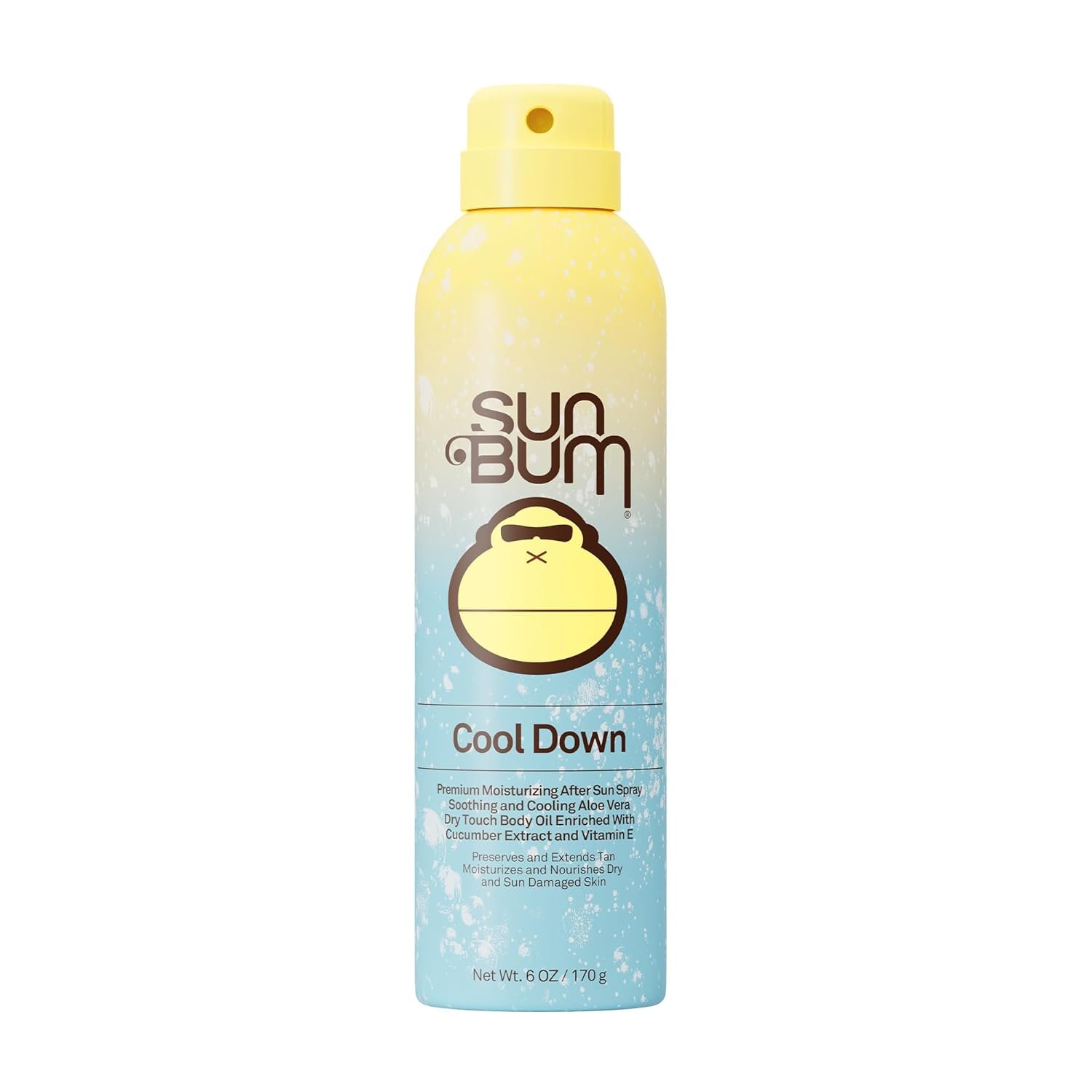 Sun Bum Cool Down Aloe Vera Spray – Vegan After Sun Care to Soothe and Hydrate Sunburn – 6 oz