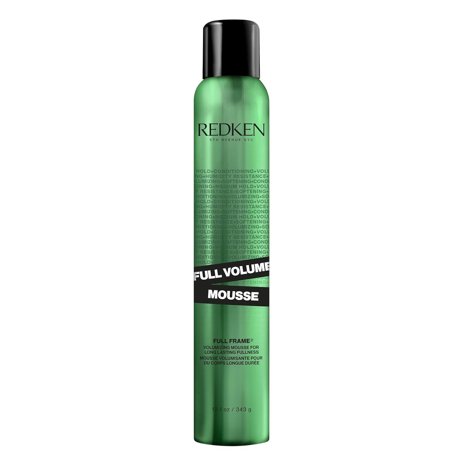 Redken Full Volume Hair Mousse – Provides Volumize & Body, Moisturizing Heat Protectant Styling Cream, For All Hair Types,12.1 Fl Oz