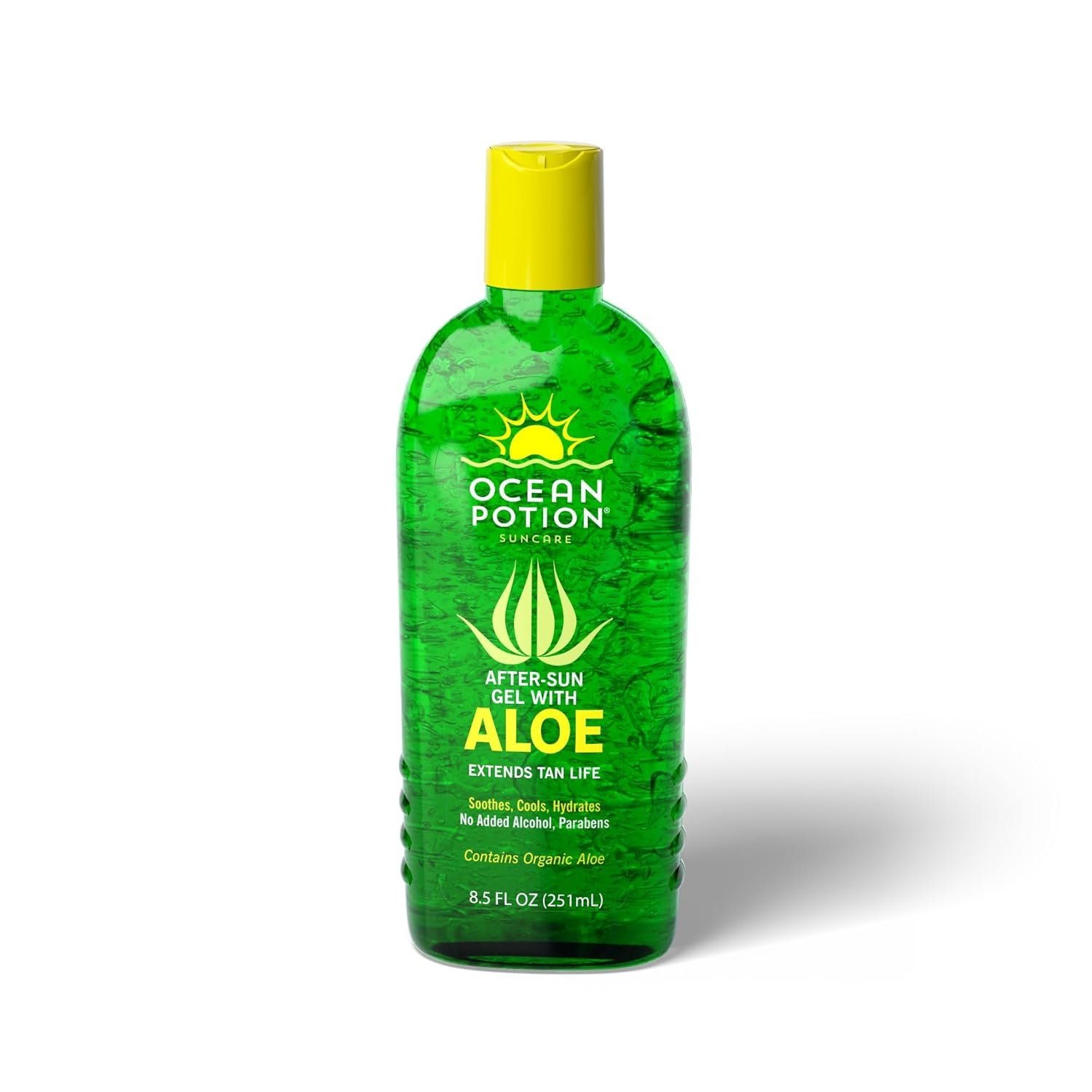 Ocean Potion Sun Care After Sun Aloe Vera Gel, 100% Pure Aloe for Face & Body, Hydrating After Sun Lotion Alternative & Moisturizer for Sun-Exposed Skin, 8.5 oz