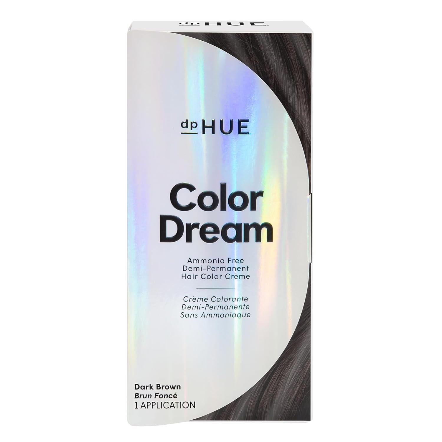 dpHUE Color Dream, Dark Brown – Ammonia-Free, Demi-Permanent Hair Color – Lasts 16 Washes – Boosts Shine – Paraben & Sulfate Free, Leaping Bunny Certified