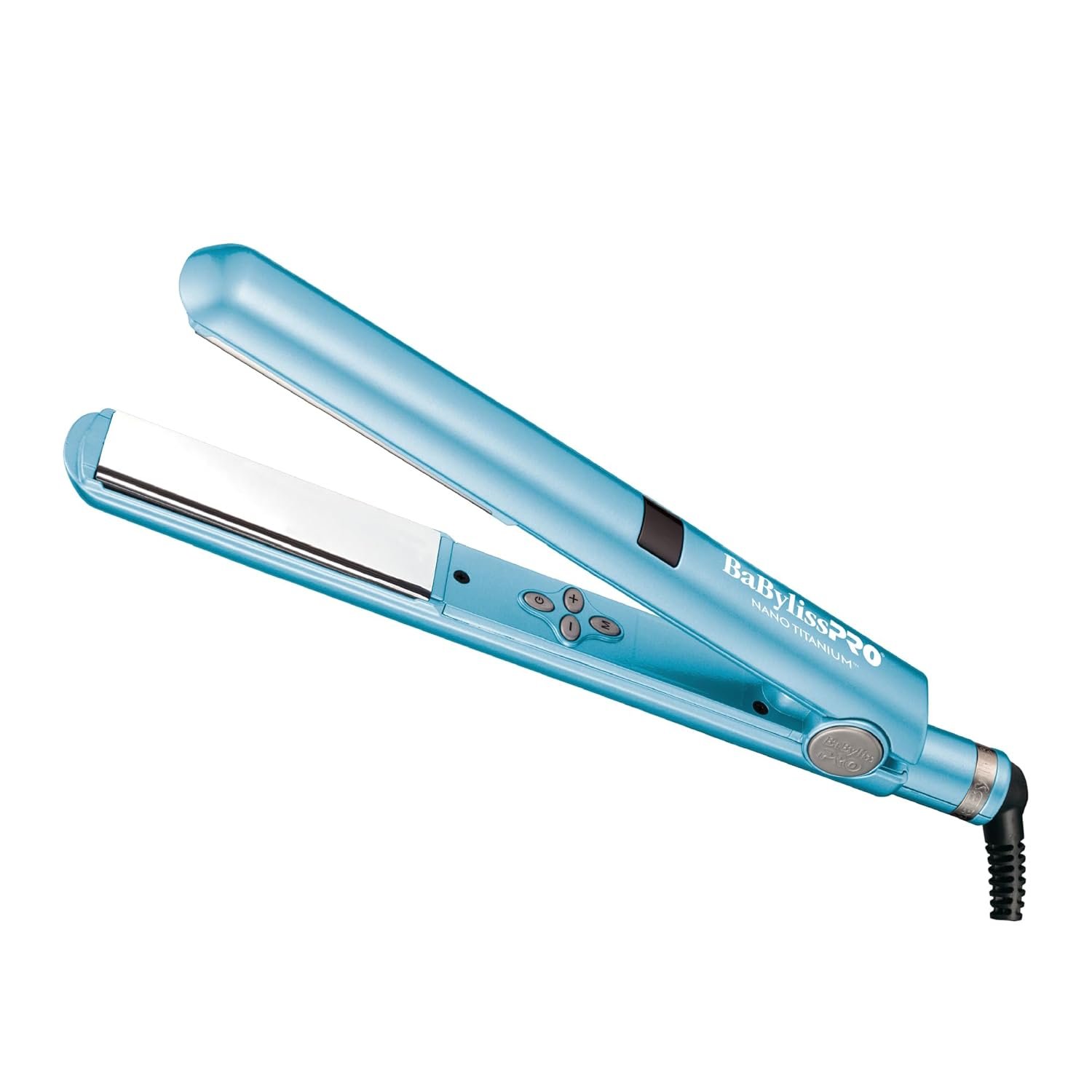 BaBylissPRO Nano Titanium Flat Iron Hair Straightener, Digital Flat Iron for Pro Salon Results, Styling Tool for All Hair Types