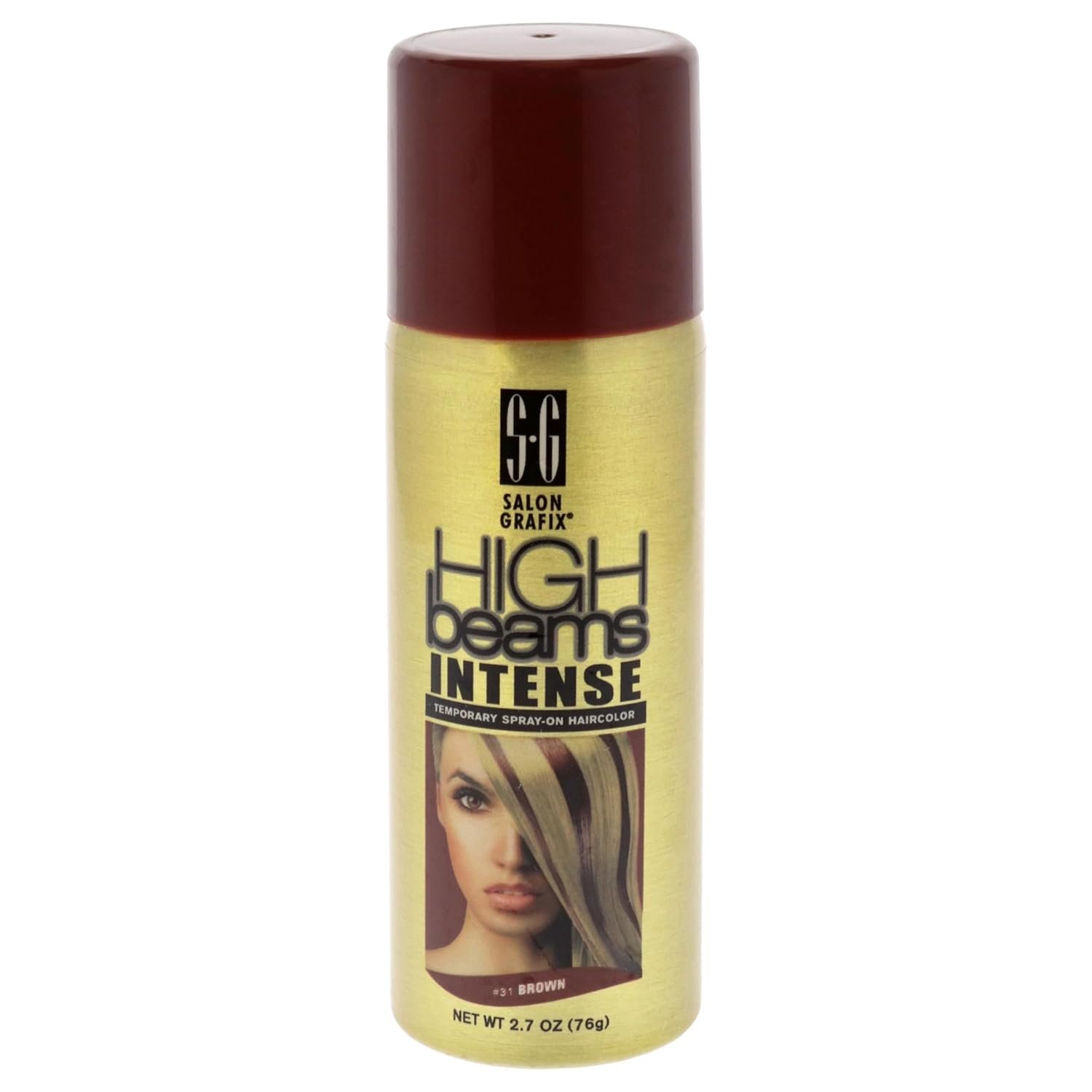 Salon Grafix High Beams Intense Temporary Spray – Brown for Unisex – 2.7 oz Hair Color