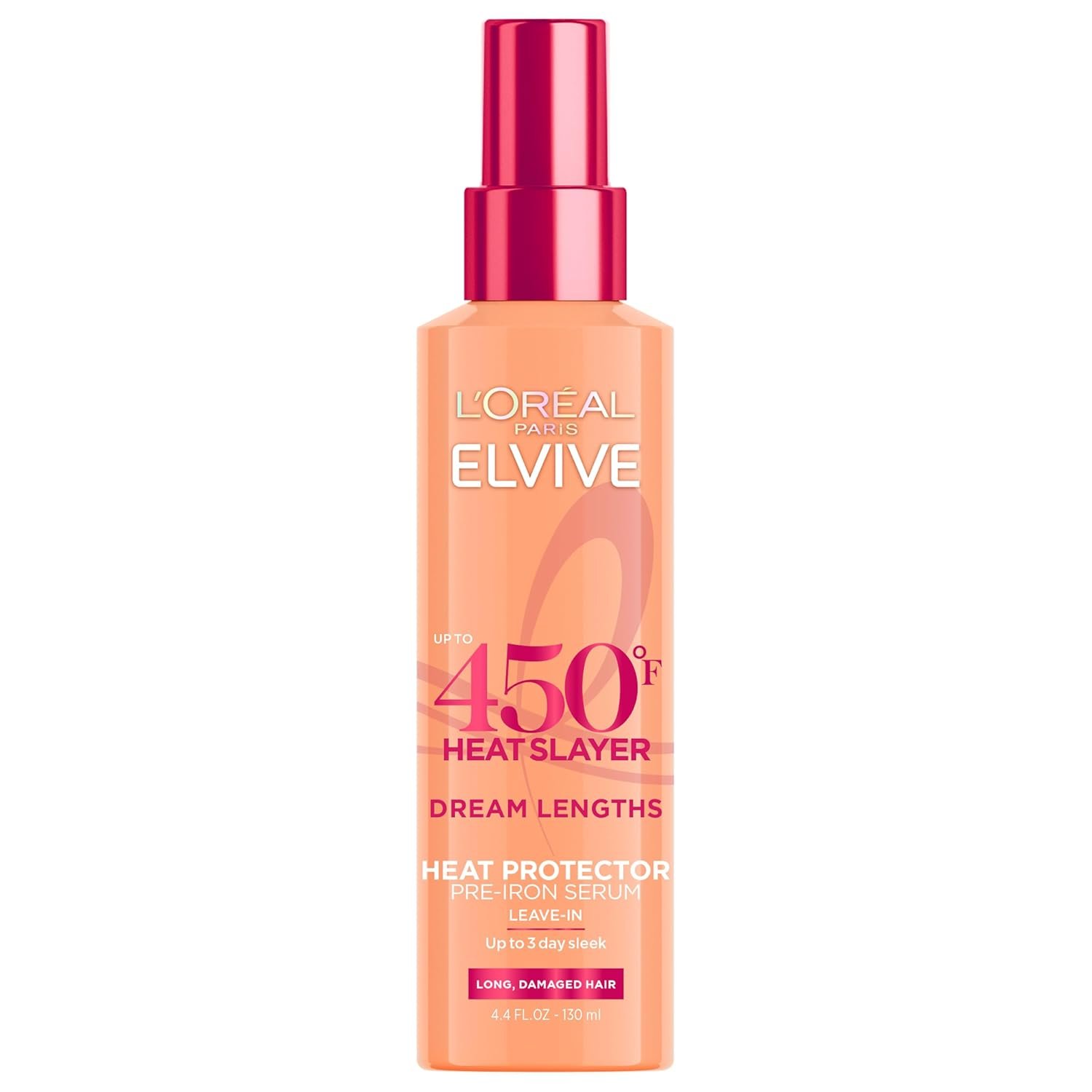 L’Oreal Paris Elvive Dream Lengths Heat Slayer Pre-Iron Spray Leave-In, 4.4 Ounce | 4.4