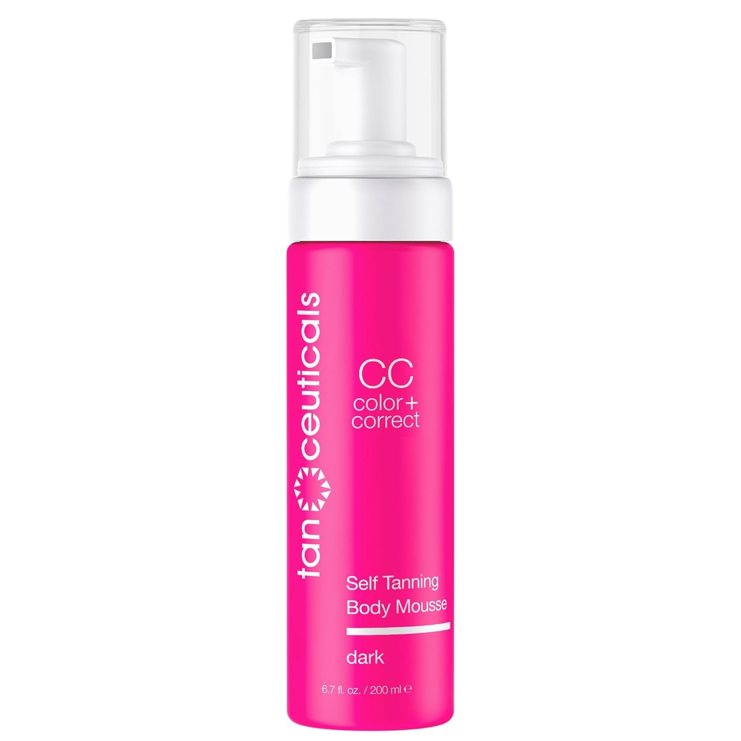 Tanceuticals CC Self Tanning Body Mousse – Dark Self Tanner – Color Correcting & Natural-Looking – Healthy Ingredients & Fresh Coconut Scent Give Instant, Long-Lasting Sunless Tan – 6.7 oz (Dark)