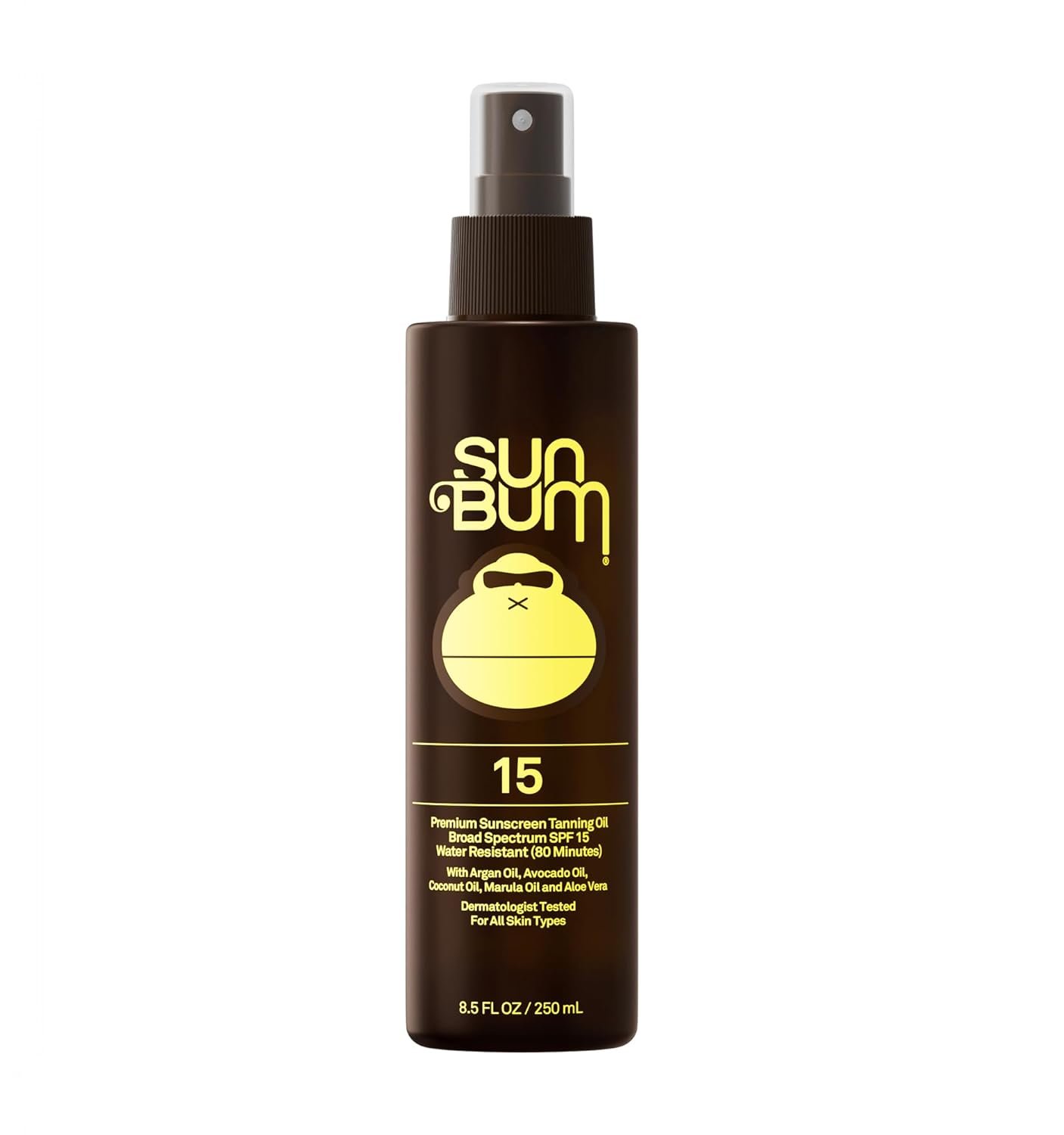 Sun Bum SPF 15 Moisturizing Tanning Oil – Vegan and Hawaii 104 Act Compliant (Octinoxate & Oxybenzone Free) – Broad Spectrum Moisturizing – UVA/UVB Protection – 8.5 oz