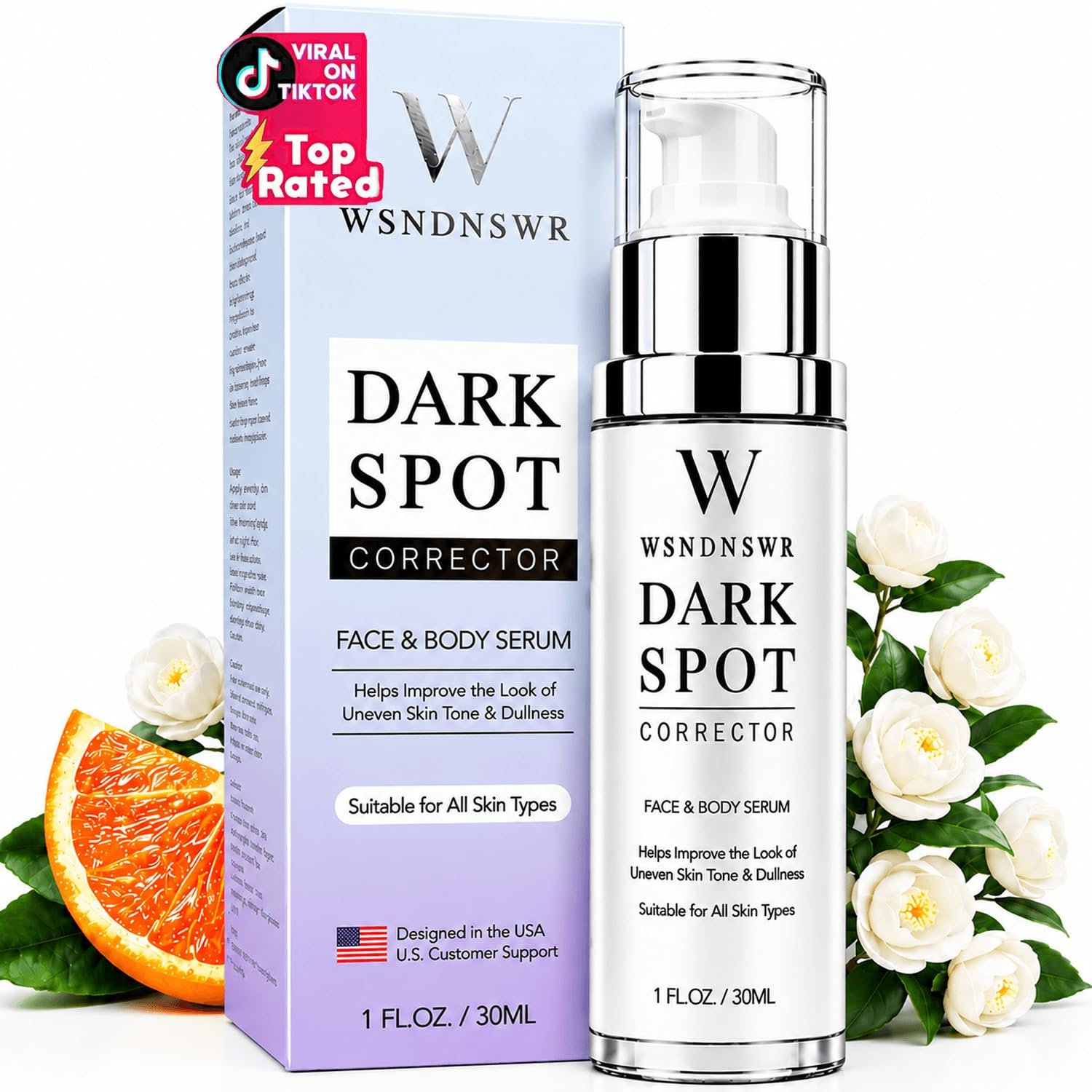Dark Spot Remover for Face & Body with 20,000ppm Niacinamide – Hyperpigmentation, Melasma, Sun, Age, Acne Scars, Freckles and Uneven Tone, Dark Spot Corrector Serum for All Skin Types, Men & Women