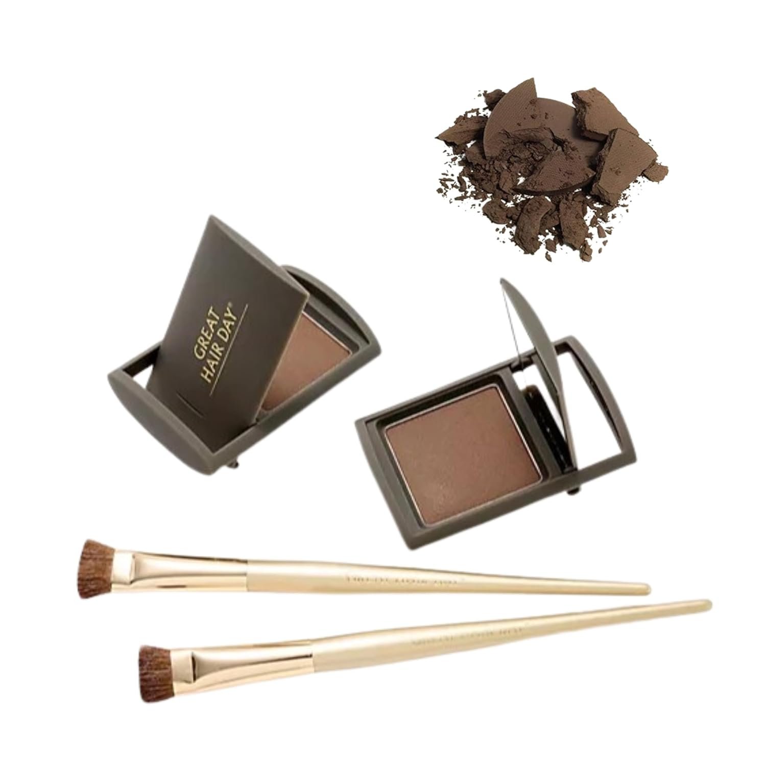 Joan Rivers Great Hair Day Root Touch Up Powder Duo – Fill-in Powder for Thicker, Fuller Looking Hair (Blonde)