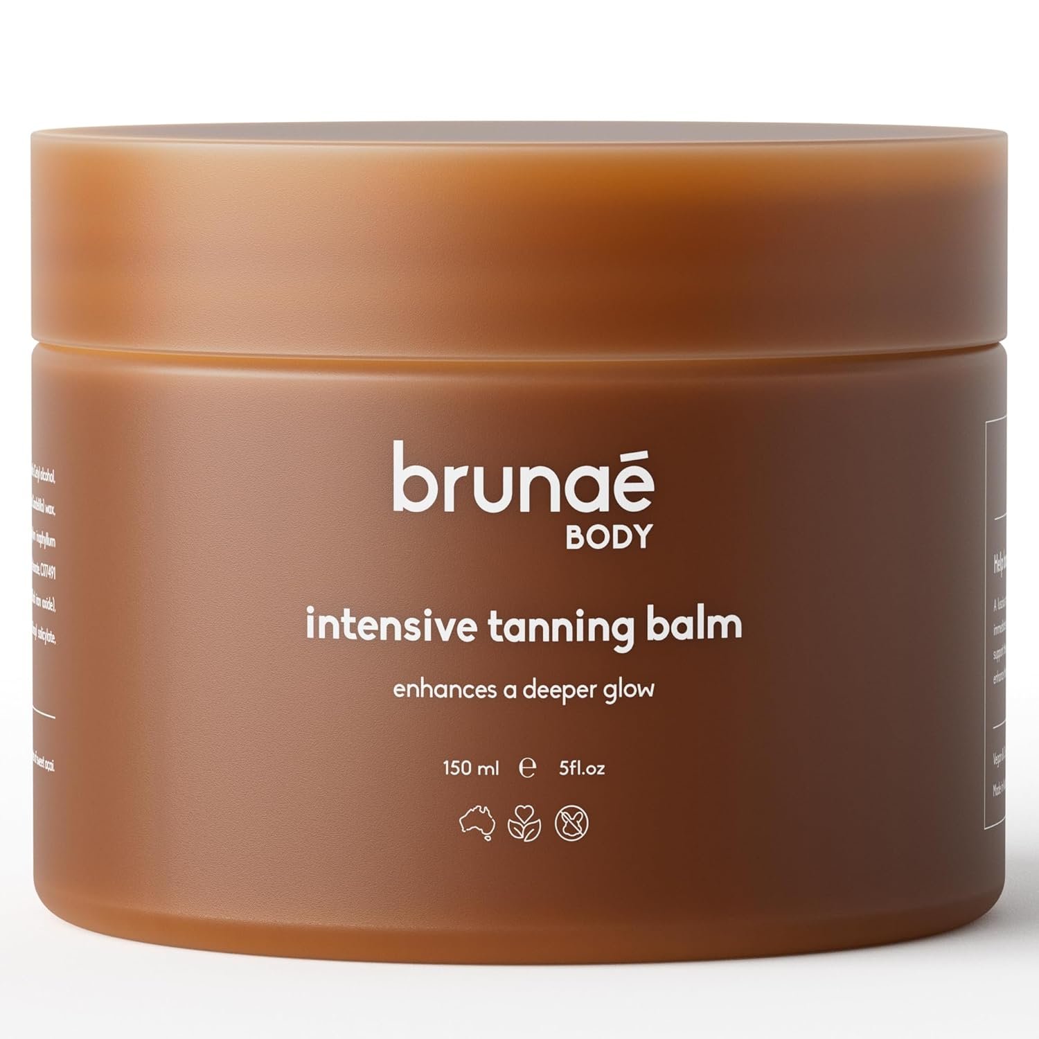 BRUNAE BODY® Intensive Tanning Bed Balm [FOR DARKER & FASTER TAN] – Natural Tan Accelerator Lotion for Sunbed – Sun Tanning Lotion for Women & Men with Tamanu & Acai Oil – 100% Vegan & Australian Made