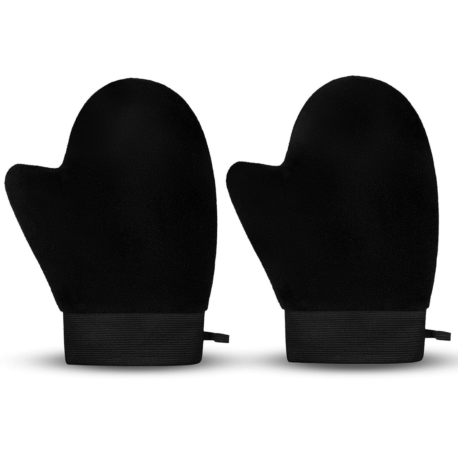 2 Pack Self Tanning Mitt – Elastic Wrist Tanning Gloves Prevents Staining, Tanning Mitt Applicator for Tanning Mousse or Lotion
