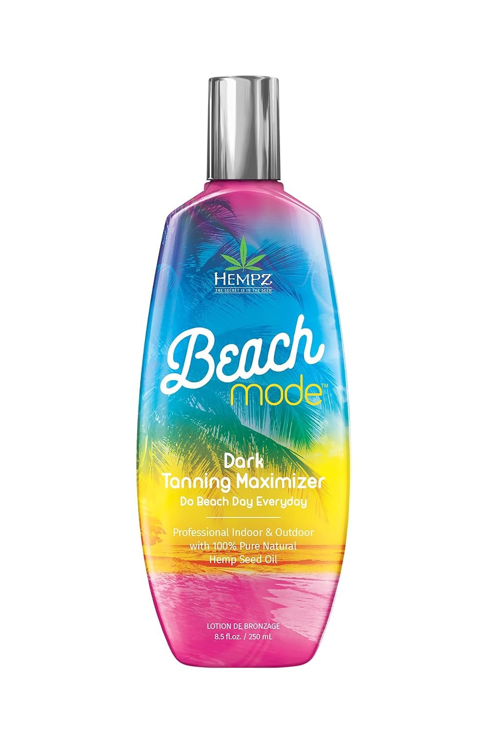 Hempz Beach Mode Maximizer – Herbal Moisturizing Self Tanning Lotion for Tanning Beds, Beach, Sun 8.5 Fl OZ