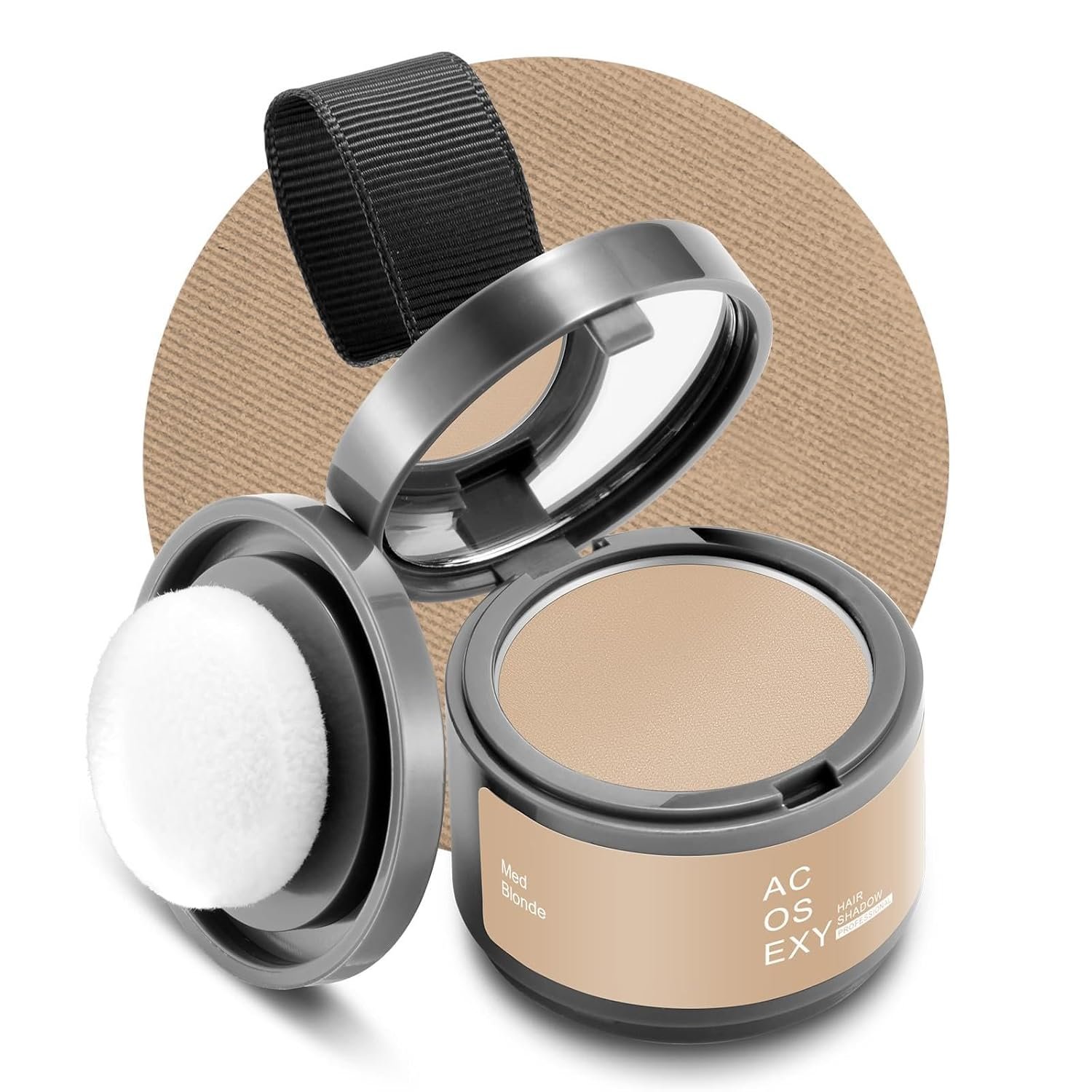 Acosexy Root Touch Up Hair Powder, Med Blonde, Instantly Covers Hairline Shadow, Thinning Hair for Women Eyebrows, Gray Hair Coverage for Men’s Beard Line, Bald Spots