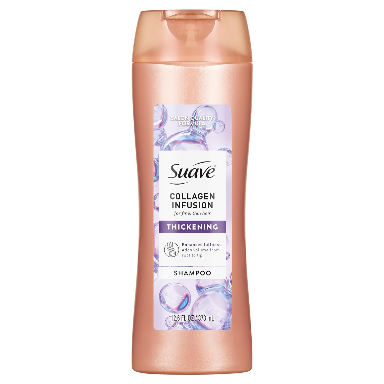 Suave Professionals Thickening Shampoo Collagen Infusion for Fine Hair Volumizing Shampoo 12.6 oz