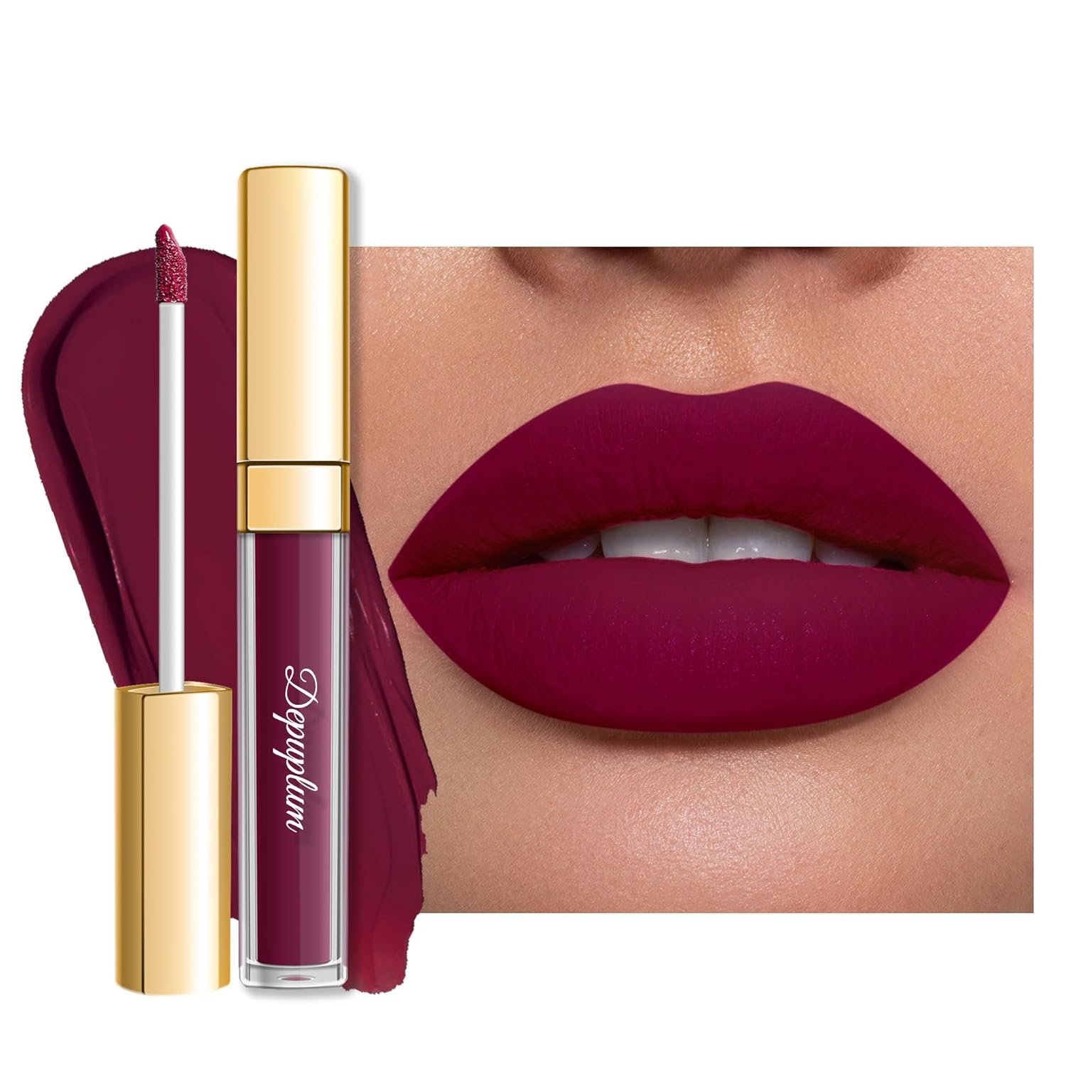 Depuplum Mauve Lipstick Matte for Women Superstay Long Lasting Red Lipstick Smudgeproof Liquid Lipsticks Cruelty Free Lip Makeup,DM03 Mauve Cyber
