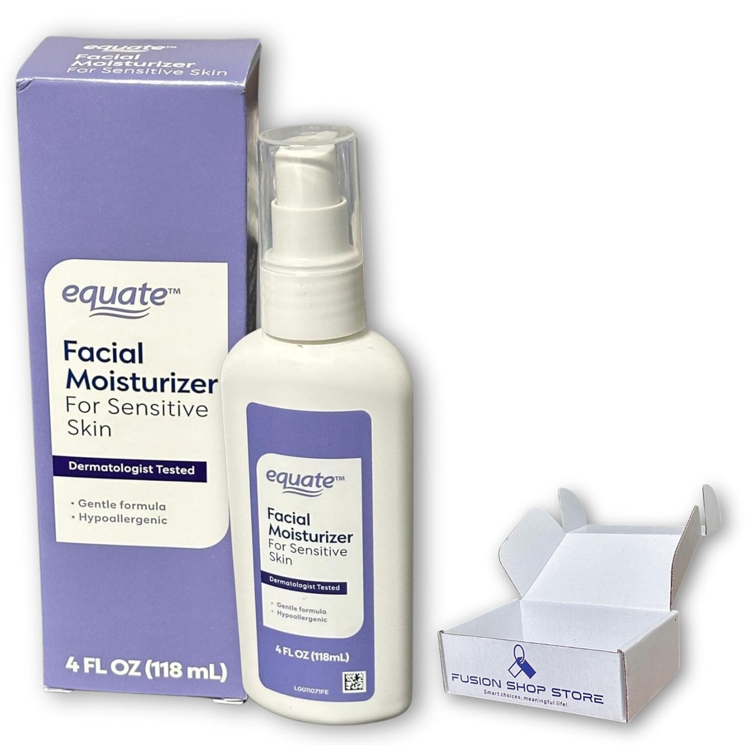 Beauty Oil Free Moisturizer- for Face Care of Sensitive Skin, Fragrance Free, 4 fl oz (Pack of 1), Boxed By Fusion Shop Store