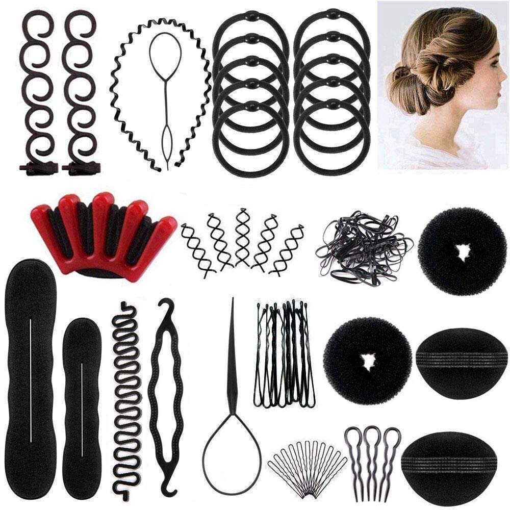 Winkeyes Hair Styling Set – DIY Hair Braiding Tool Kit with Hair Modelling Accessories for Simple and Fast Spiral Braids
