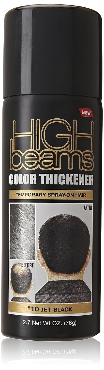 Salon Grafix High Beams Color Thickener Temporary Spray – Jet Black for Unisex – 2.7 oz Hair Color